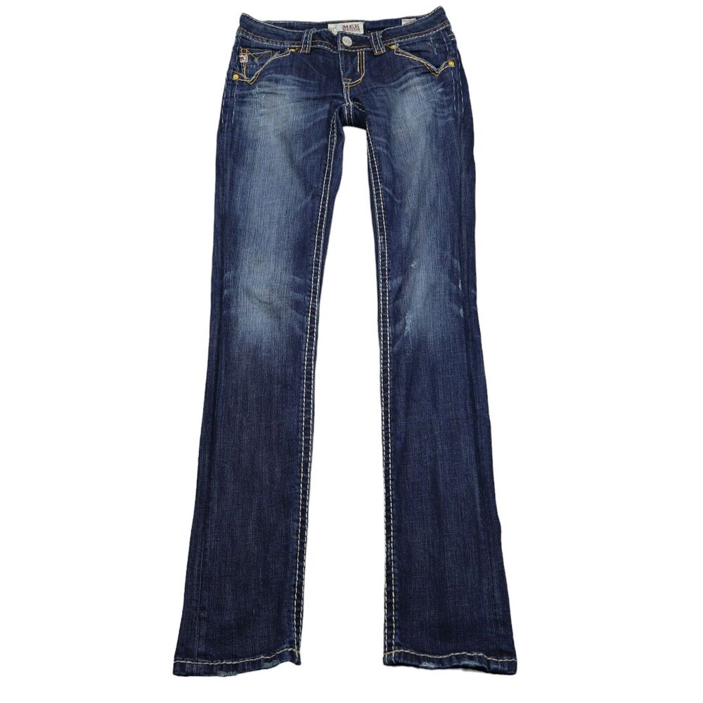 MEK DNM Pants Womens Blue 26 Low Rise Skinny 5 Pocket Dark Wash Denim Jeans
